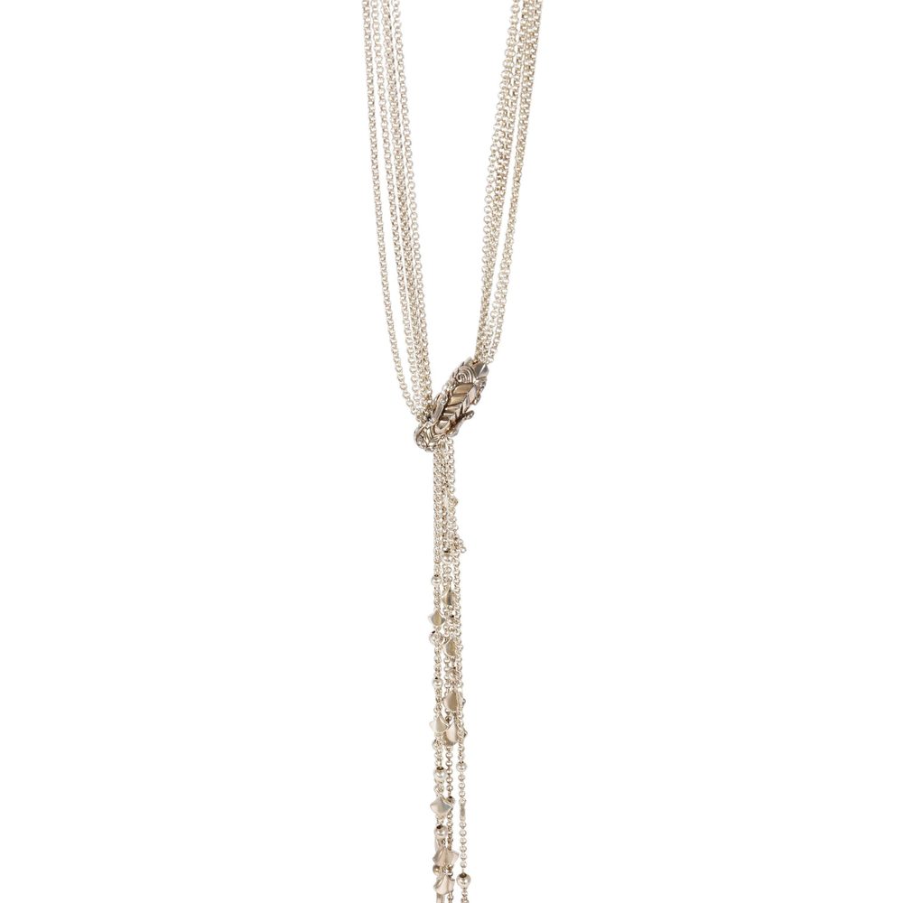 SS John Hardy Legends Naga Multi-Chain Lariat Necklace With Sapphire